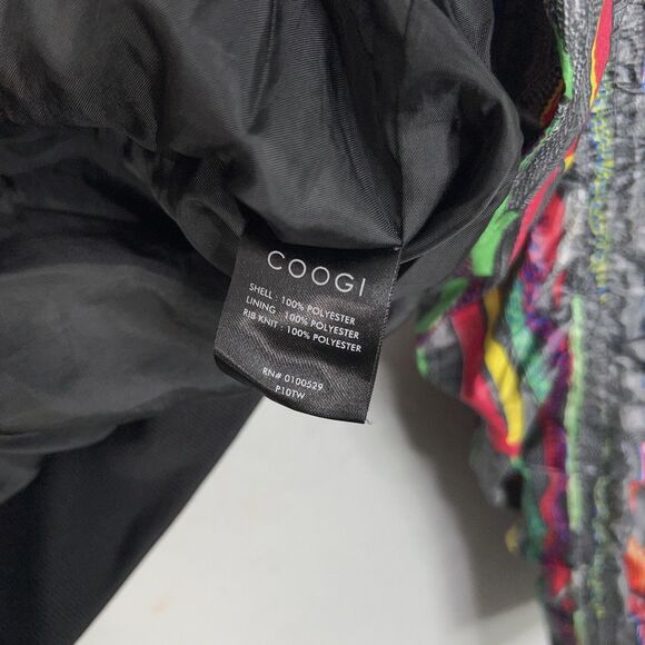 Coogi Jacket Womens Medium Bomber 3D Knit AOP Street Urban 90s Y2K Hip Hop - Picture 9 of 16